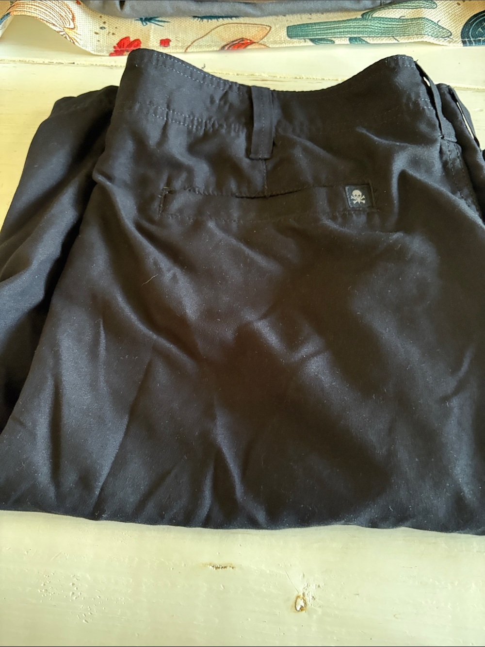 Tony Hawk Black Men's Hybrid Shorts with Skull Tab
